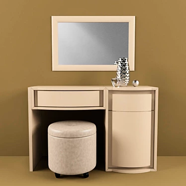 Italian-made Vela B Dressing Table 3D model image 1 