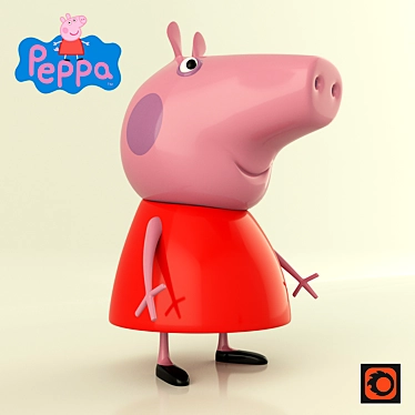 Peppa Pig Plastic Toy - 3D Model 3D model image 1 