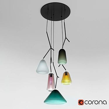 Vanamo Pendant Lamp: Modern Minimalist Lighting 3D model image 1 