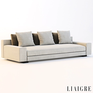 Christian Liaigre Augustin Sofa: High-quality, Realistic 3dsmax Model 3D model image 1 