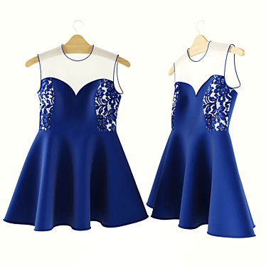 Elegant Trempel Dress 3D model image 1 