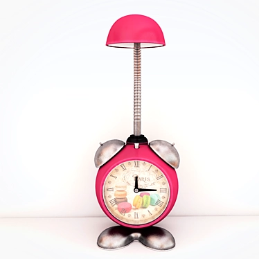 Brilliant Happy Children's Table Lamp with Clock 3D model image 1 