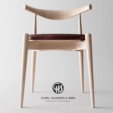 Stackable Dining Chair: Modern, Versatile, and Stable 3D model image 1 