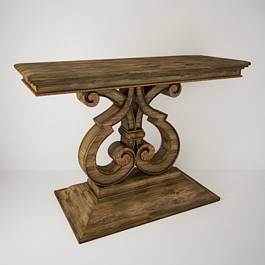 Solana Console Table: Elegance and Comfort 3D model image 1 