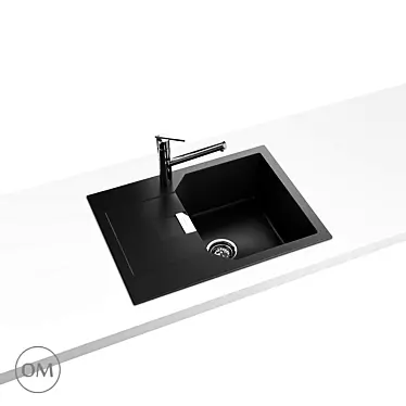 Schock Manhattan 45D Kitchen Sink 3D model image 1 