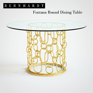 Bernhardt Fontana Round Dining Table 3D model image 1 