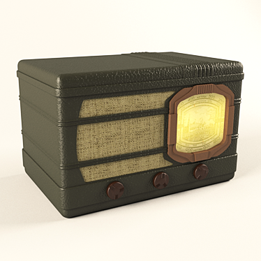 Vintage Radiogram 60-70s 3D model image 1 