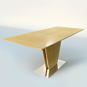 Modern Sleek Dining Table 3D model image 1 