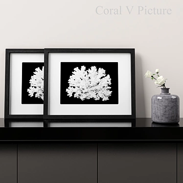 3D Coral V Picture: Realistic Coral Still Life 3D model image 1 