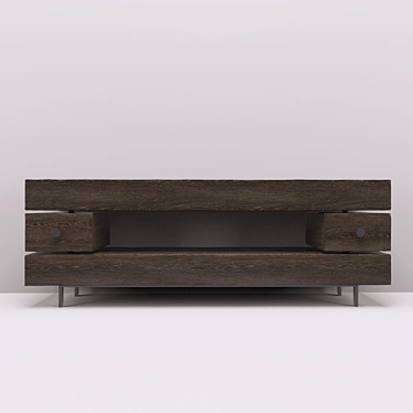 Teak House Dillon Console: Elegant and Versatile 3D model image 1 