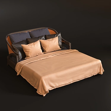 Custom Order Classic Bed 3D model image 1 