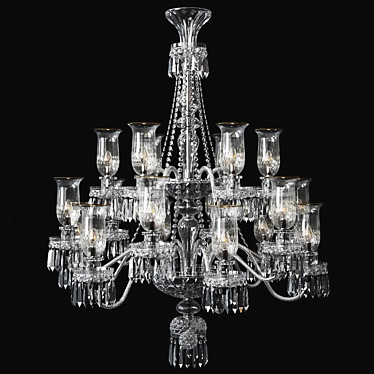 Regal Glow Chandelier 3D model image 1 
