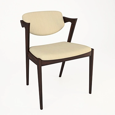 Scandinavian Modern Dining Chair by Kai Kristiansen 3D model image 1 