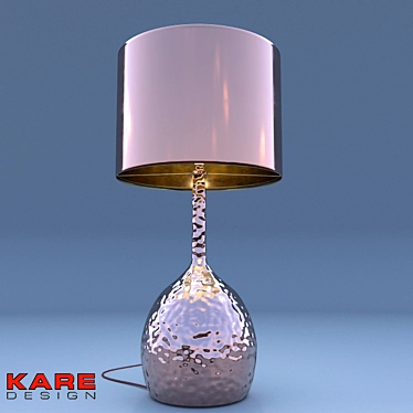 Retro Copper Table Lamp - Kare Design 3D model image 1 