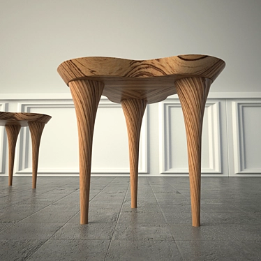 Elegant Trifoglio Table by Caviasca 3D model image 1 
