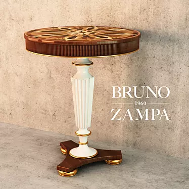 Elegant Round Coffee Table 3D model image 1 