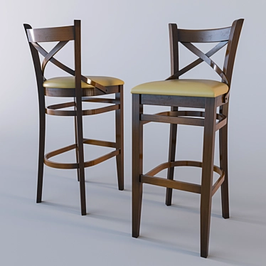 Elegant Crystal Chandelier 3D model image 1 