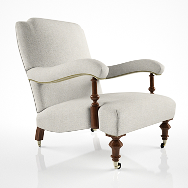 Elegant Morris Chair by The Odd Chair Co. 3D model image 1 