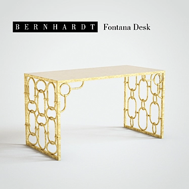 Bernhardt Fontana Desk: Elegant and Functional 3D model image 1 