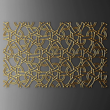 Elegant Wall Panel Decor 3D model image 1 