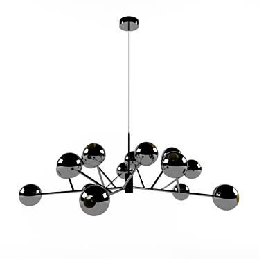 Elegant d 1000mm Chandelier 3D model image 1 