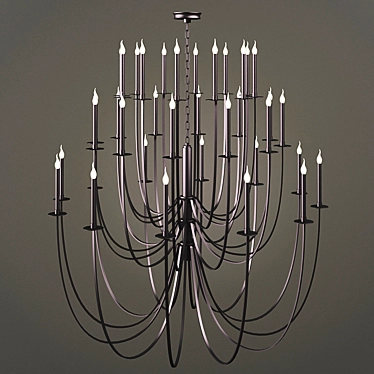 Modern Elegance - Thomas O Brien Chandelier 3D model image 1 