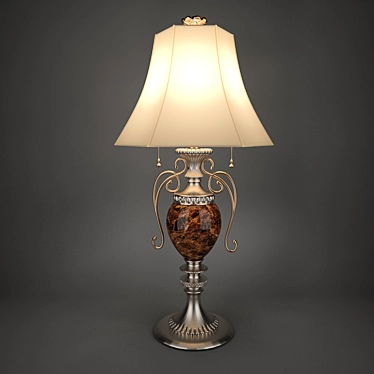 Elegant Vintage Desk Lamp 3D model image 1 
