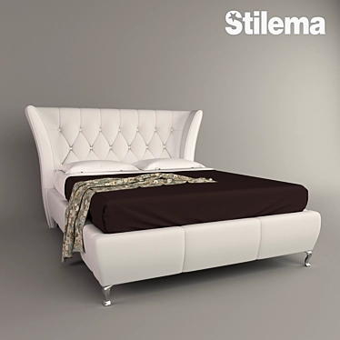 Stilema "Le Premiere Classe" Italian Classic Bed 3D model image 1 