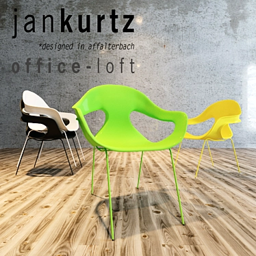 Elegant Plastic Chair Jankurtz 3D model image 1 