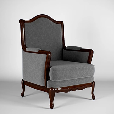 Elegant Classic Armchair 3D model image 1 