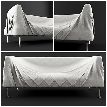 Stylish Sofa Slipcovers 3D model image 1 