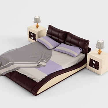 Modern Dream Bedroom Set 3D model image 1 