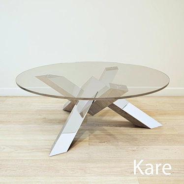 Modern Wooden Coffee Table 3D model image 1 