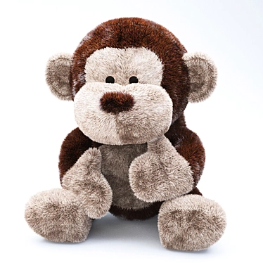 Cuddly Monkey Toy 3D model image 1 