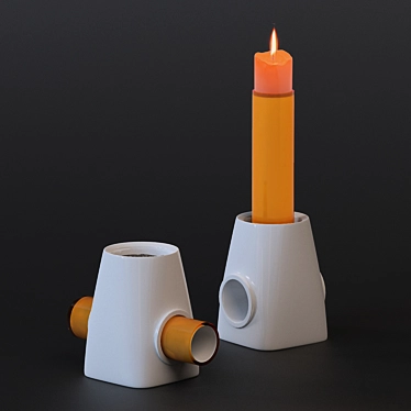 Elegant Bosa Candlestick 3D model image 1 