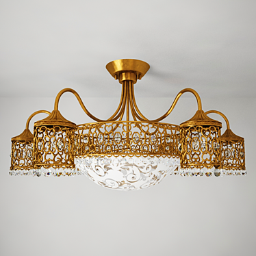 Salona Bronze Chandelier, 9-Light 3D model image 1 