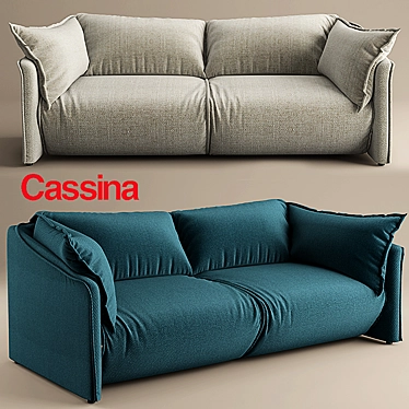 Cassina Luca Nichetto Sofa: Contemporary Elegance 3D model image 1 