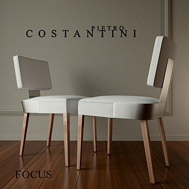 Soft Focus Stool by Costantini Pietro: Elegant and Comfortable 3D model image 1 