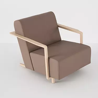 Elegant Ossau Armchair by BOSC 3D model image 1 