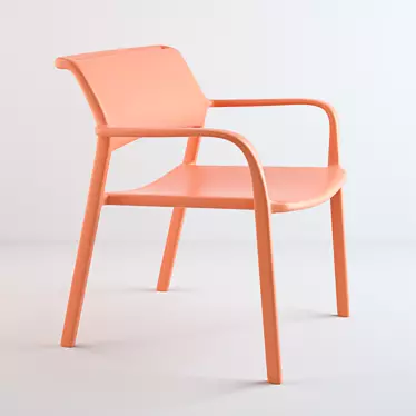 Italian Luxury: Ara Lounge Chair 3D model image 1 