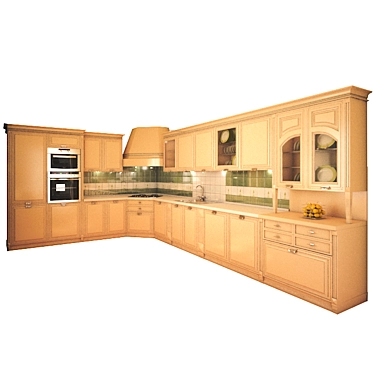 Classic Kitchen: Elegant and Timeless 3D model image 1 