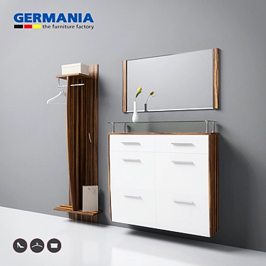 Modern Germania Werk / Carmen Furniture Set 3D model image 1 