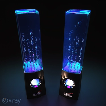 Dance to the Beat: Water Speakers 3D model image 1 