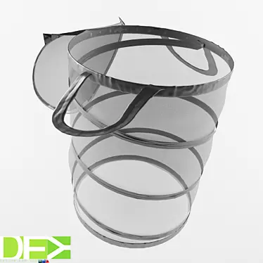 Sleek Storage Solution: Cloth Basket 3D model image 1 