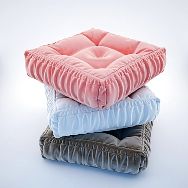 Cozy Lounge Ottoman 3D model image 1 