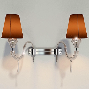 Elegant Maine Sconce: Barovier & Toso 3D model image 1 