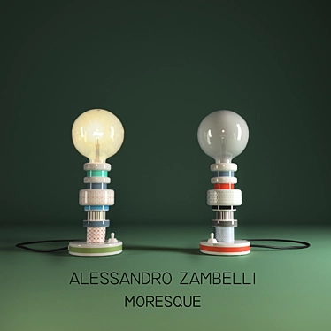Seletti Moresque Table Lamp by Alessandro Zambelli 3D model image 1 