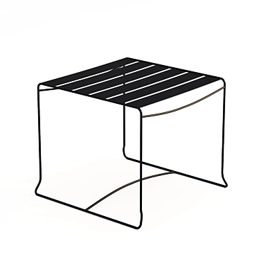 Modern Outdoor Stackable Side Table 3D model image 1 