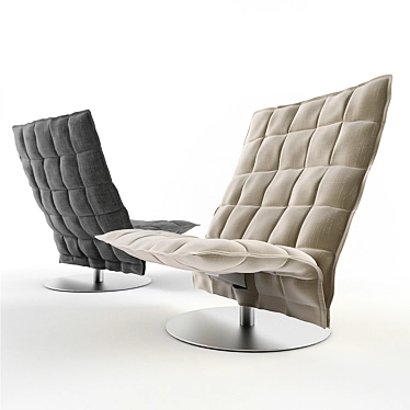 Swivel K Chair: Stylish Woodnotes Seating 3D model image 1 