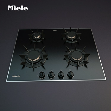 Miele Gas Hob: Stylish and Efficient 3D model image 1 